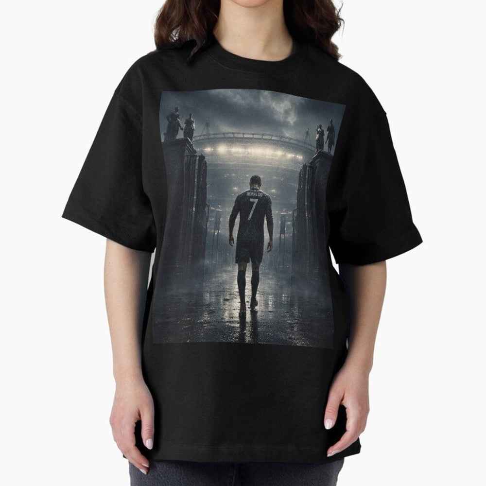 CR7 Entering a Stadium Legend Oversized T-Shirt Show Your Tournament Heart for FIFA World Cup 2026 USA Canada Mexico for Fans of Mbappe and Spain and Netherlands, Bringing Game Day Rituals, Football Legends, Country Pride and the Road to the Final;