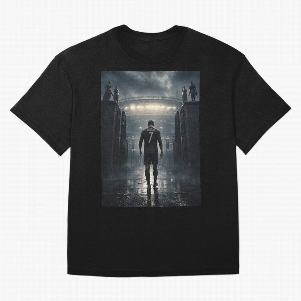 CR7 Entering a Stadium Legend Oversized T-Shirt Show Your Tournament Heart for FIFA World Cup 2026 USA Canada Mexico for Fans of Mbappe and Spain and Netherlands, Bringing Game Day Rituals, Football Legends, Country Pride and the Road to the Final;