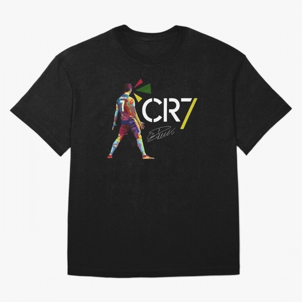 Cr7 Cristiano Ronaldo Signature Oversized T-Shirt Carry the Colors and Pride of Global Football Passion for FIFA World Cup 2026, Highlighting Messi, Neymar and Mbappe, England and Germany, Goal Celebration Energy, Supporter Heritage, Football Icons