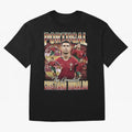 Cristiano Ronaldo Portugal Vintage Oversized T-Shirt Honor the Beautiful Game during FIFA World Cup 2026 Group Stage Highlighting Messi, Argentina Energy, Championship Spirit, Famous Goals, Roaring Crowds and International Football Unity; Perfect