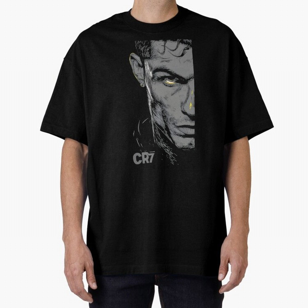 Cristiano Ronaldo Goat 7 Oversized T-Shirt Enjoy FIFA World Cup 2026 for Fans of Neymar, Haaland and Cristiano Ronaldo and Brazil, Bringing Retro Football Energy, Iconic Rivalries, Trophy Chase Drama and Stadium Atmosphere; Perfect for People Who