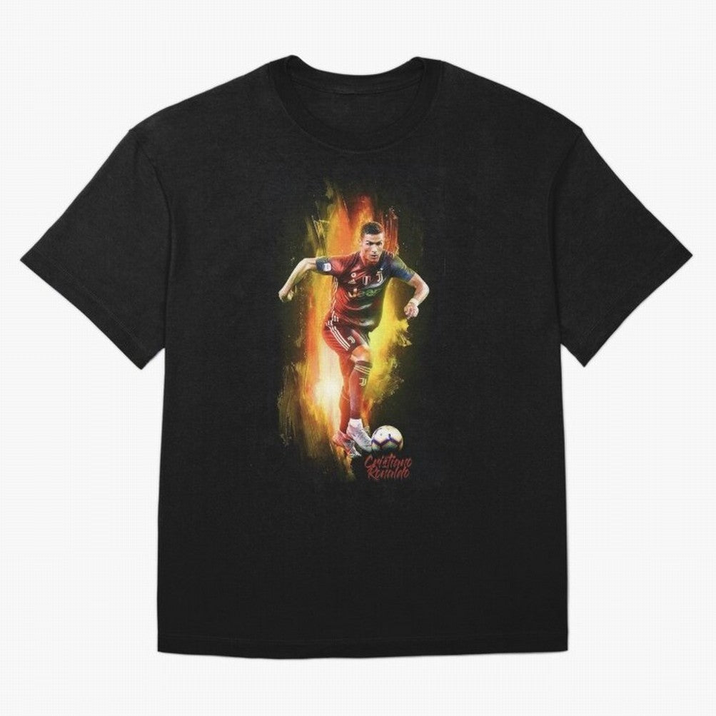 Ronaldo Wallpaper Oversized T-Shirt Bring Trophy Dreams to Global Football Passion for FIFA World Cup 2026, Made for Messi, CR7 and Mbappe, England, Global Supporter Spirit, Legendary Goals, National Colors and Tournament Celebration; Ideal for