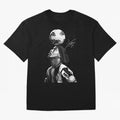 Ronaldinho - black white Oversized T-Shirt Celebrate the Next Chapter of FIFA World Cup 2026 Spirit, Made for Brazil, Portugal and Argentina, Messi, Neymar and Mbappe, Football Passion, Legendary Performances, Festival Vibes and Supporter