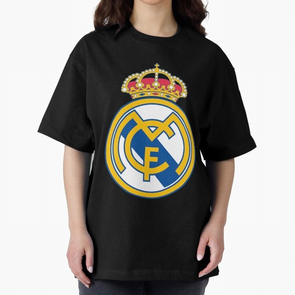 The Madrid CF Logo Oversized T-Shirt Celebrate Classic Football Spirit in the FIFA World Cup 2026 USA Canada Mexico Journey through Mbappe and Neymar Highlights, France Pride, Stadium Chants, National Pride, Trophy Dreams and Unforgettable Football