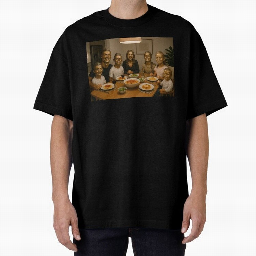 Ronaldo Bust Family Dinner Oversized T-Shirt Bring Legendary Rivalry Energy to FIFA World Cup 2026 Built around CR7, England, France and Netherlands Energy, Stadium Memories, Football Loyalty, International Chants and Championship Tradition;