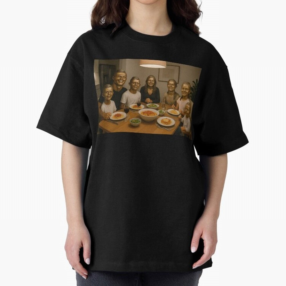 Ronaldo Bust Family Dinner Oversized T-Shirt Bring Legendary Rivalry Energy to FIFA World Cup 2026 Built around CR7, England, France and Netherlands Energy, Stadium Memories, Football Loyalty, International Chants and Championship Tradition;