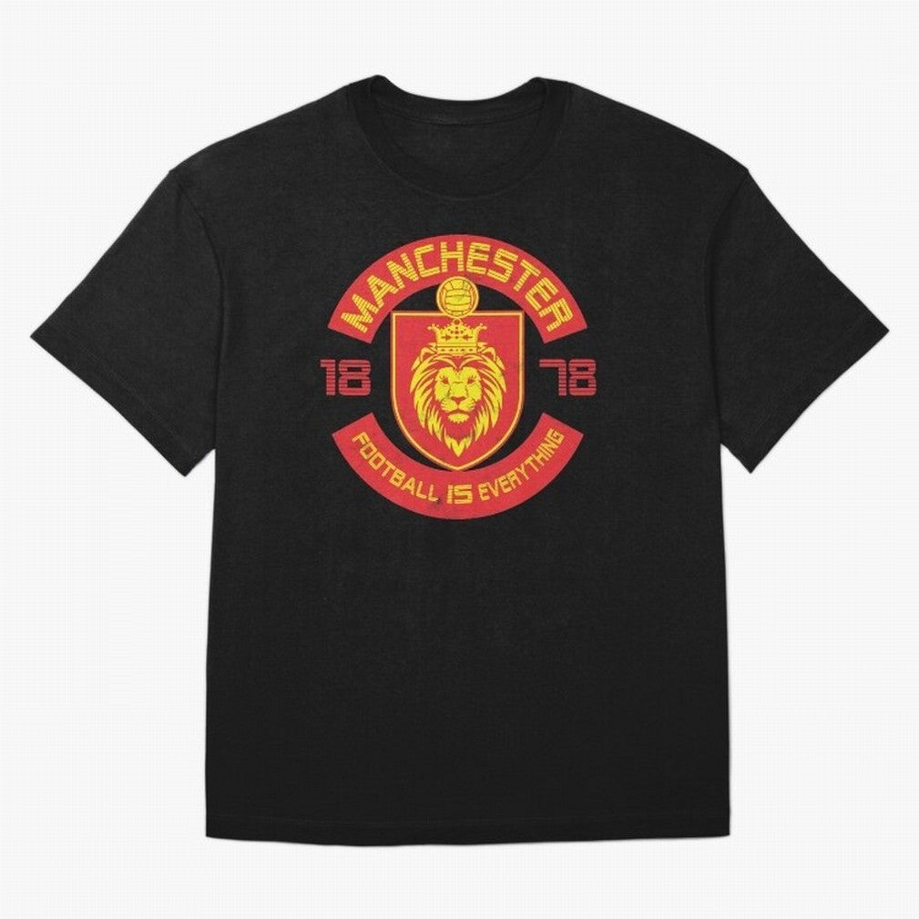 Football Is Everything - Manchester Squad Retro Oversized T-Shirt Bring Match Day Fire to FIFA World Cup 2026 for Fans of Neymar and Netherlands, Bringing Game Day Rituals, Football Legends, Country Pride and the Road to the Final; Ideal for Fans
