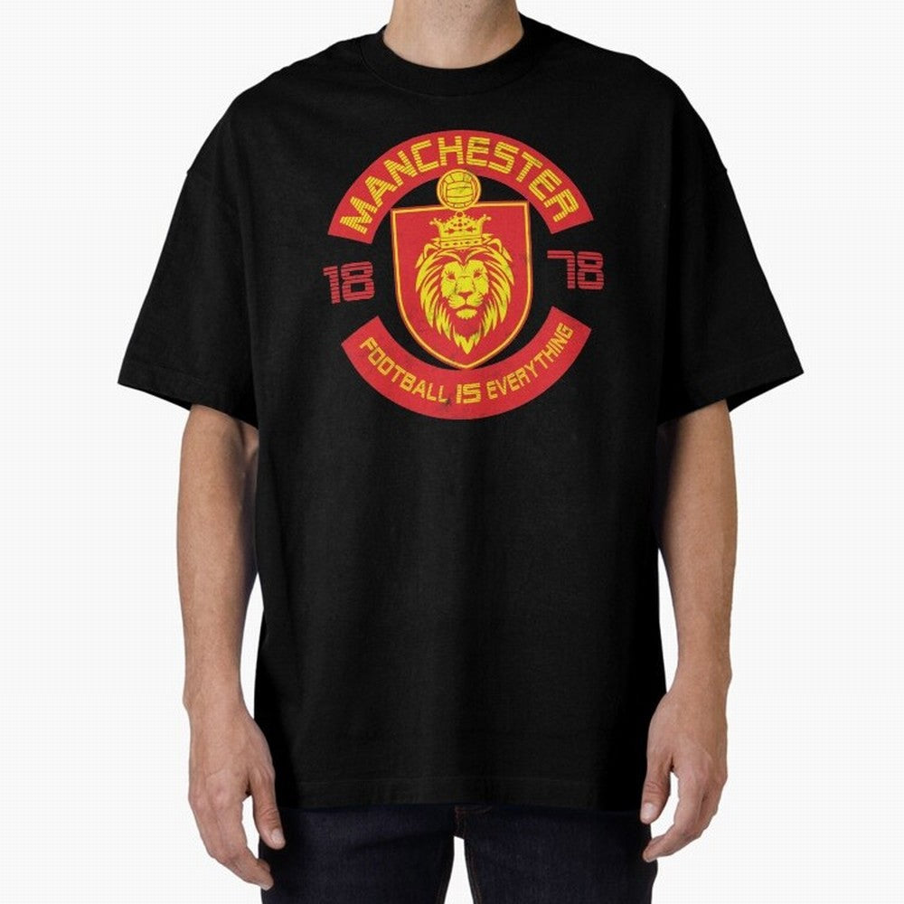 Football Is Everything - Manchester Squad Retro Oversized T-Shirt Bring Match Day Fire to FIFA World Cup 2026 for Fans of Neymar and Netherlands, Bringing Game Day Rituals, Football Legends, Country Pride and the Road to the Final; Ideal for Fans