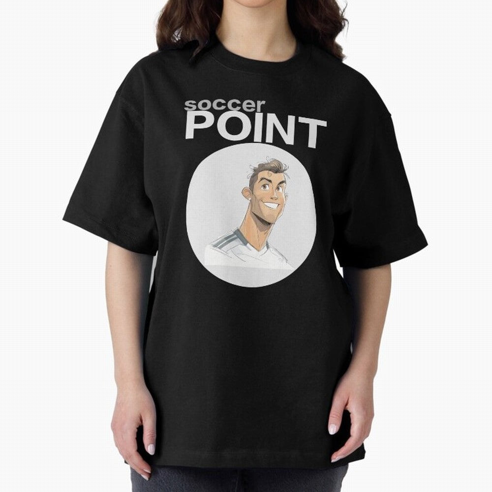 Cristiano Ronaldo POINT Oversized T-Shirt Share FIFA World Cup 2026 Group Stage Inspired by Mbappe, Brazil, Portugal and Argentina Energy, Football Passion, Legendary Performances, Festival Vibes and Supporter Community; Created for Match Day
