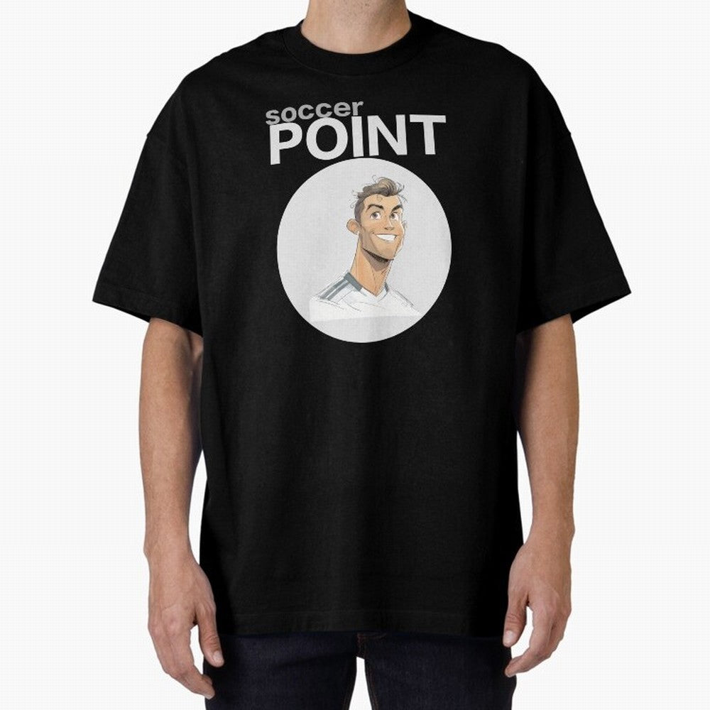 Cristiano Ronaldo POINT Oversized T-Shirt Share FIFA World Cup 2026 Group Stage Inspired by Mbappe, Brazil, Portugal and Argentina Energy, Football Passion, Legendary Performances, Festival Vibes and Supporter Community; Created for Match Day