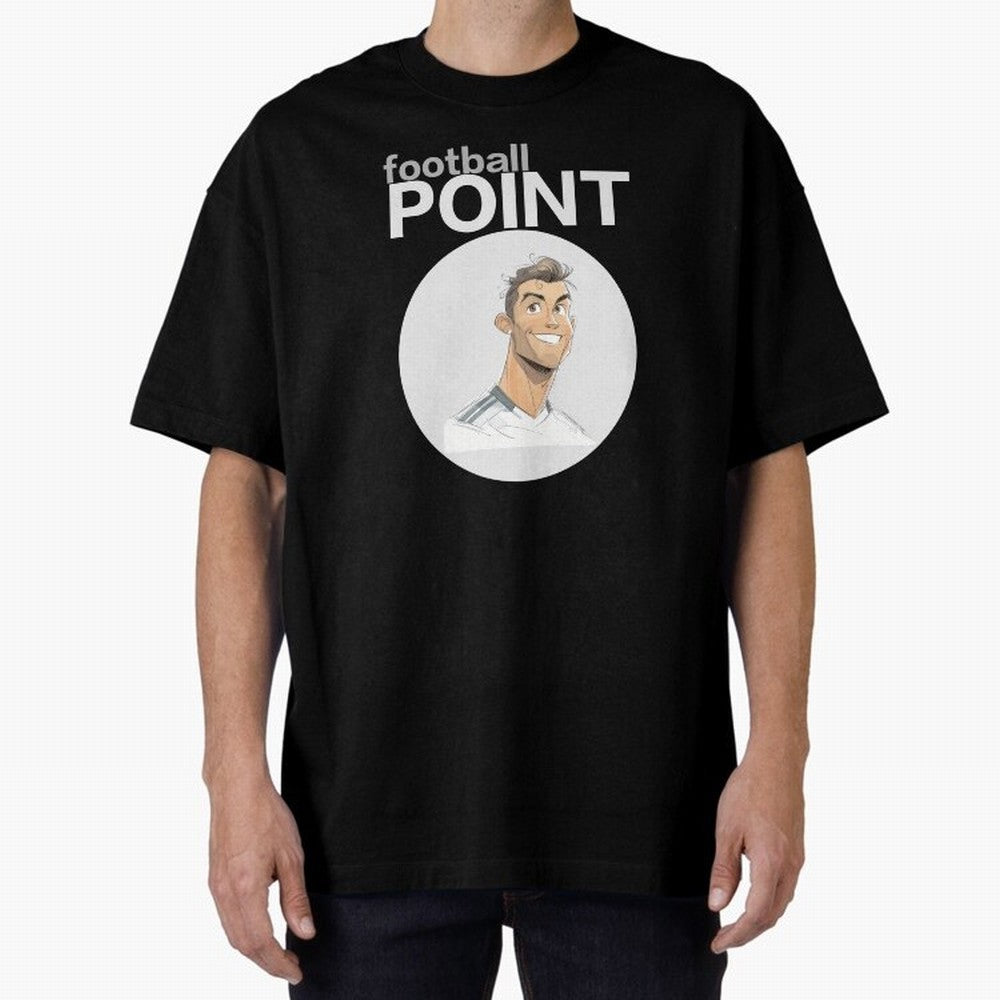 Cristiano Ronaldo POINT Oversized T-Shirt Show Love for Legendary Goals in FIFA World Cup 2026 Group Stage Spirit, Capturing England, France and Netherlands, Haaland and Mbappe, Retro Football Energy, Iconic Rivalries, Trophy Chase Drama and