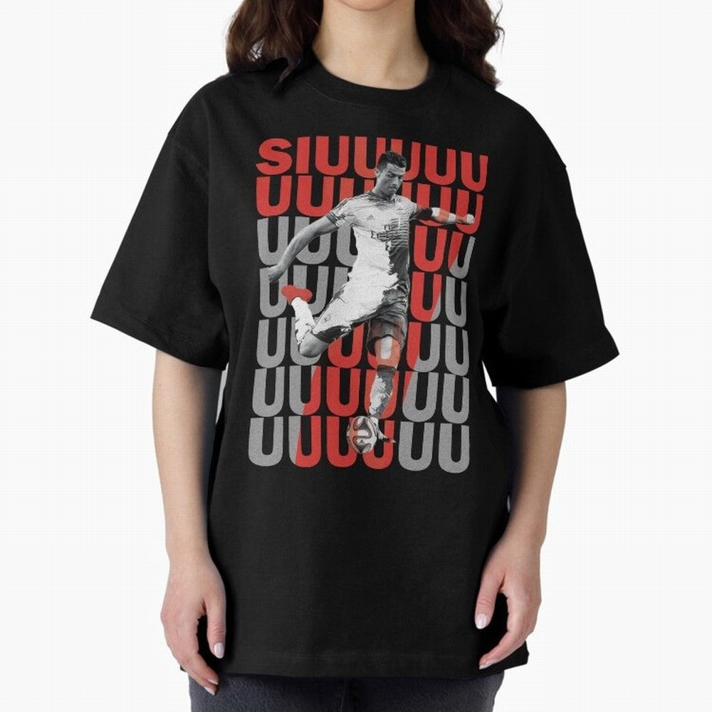 Siuuuuuu Cristiano Ronaldo Oversized T-Shirt Celebrate Soccer Greatness during FIFA World Cup 2026 USA Canada Mexico Spirit, Inspired by England, Messi, CR7 and Mbappe, Stadium Chants, National Pride, Trophy Dreams and Unforgettable Football