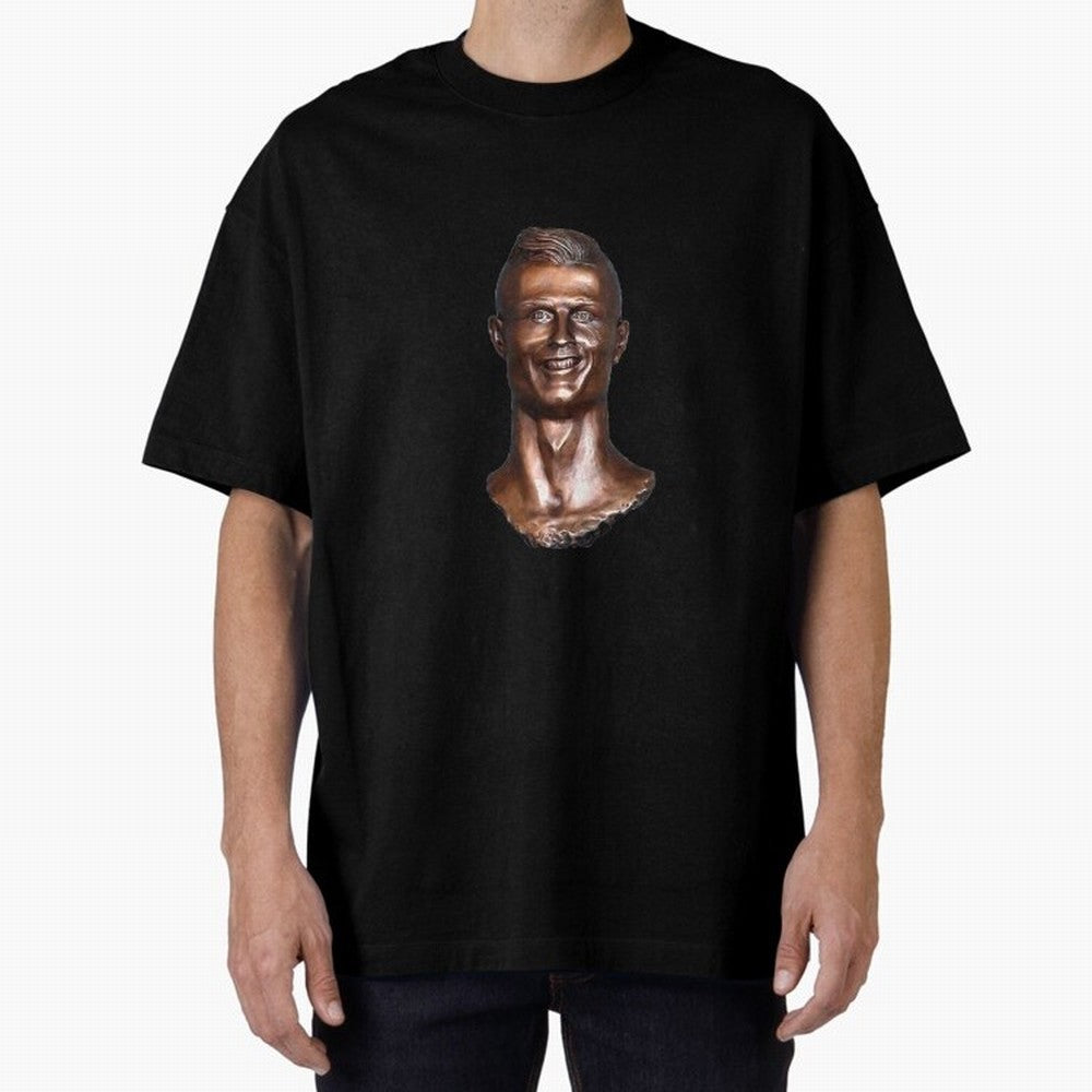 Cristiano Ronaldo Statue Oversized T-Shirt Make Memories around FIFA World Cup 2026 for Fans of Haaland and Argentina, Bringing Football Passion, Legendary Performances, Festival Vibes and Supporter Community; Perfect for People Who Love Argentina,