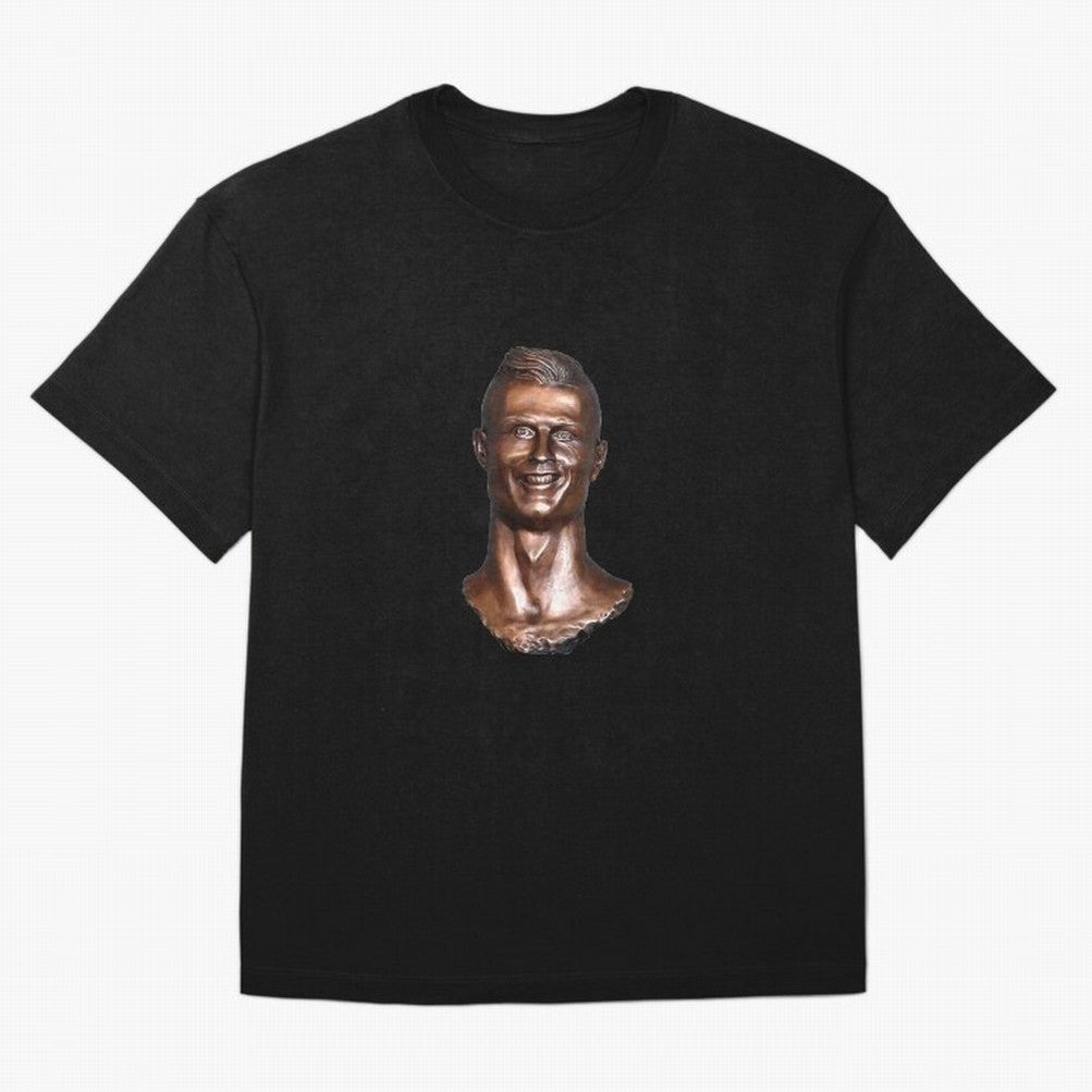 Cristiano Ronaldo Statue Oversized T-Shirt Make Memories around FIFA World Cup 2026 for Fans of Haaland and Argentina, Bringing Football Passion, Legendary Performances, Festival Vibes and Supporter Community; Perfect for People Who Love Argentina,