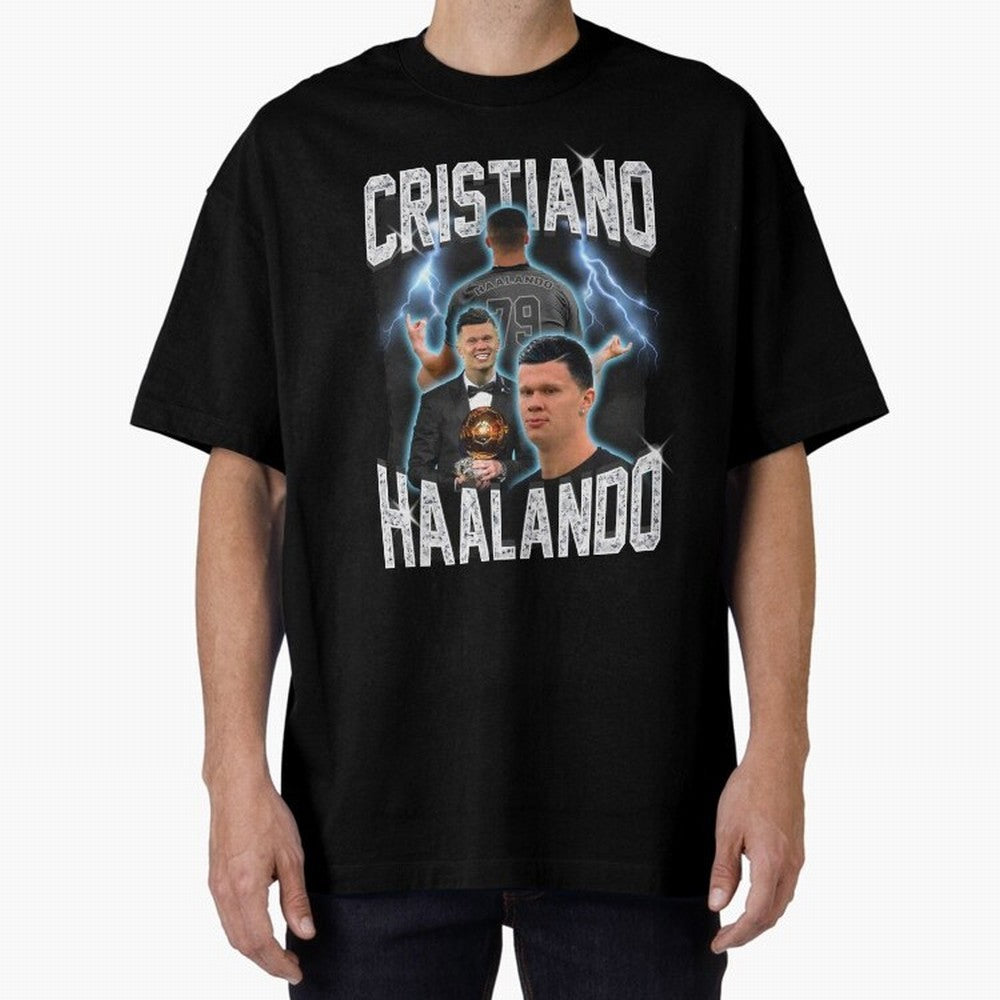 Cristiano Haalando Oversized T-Shirt Carry FIFA World Cup 2026 Group Stage for Fans of Messi, Neymar and Mbappe and Brazil, Portugal and Argentina, Bringing Fan Favorite Moments, National Team Passion, Big Match Drama and Soccer History; Built for