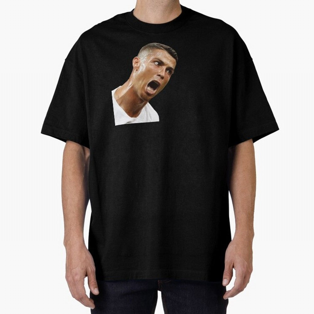 cristiano ronaldo siuuu meme Oversized T-Shirt Show Championship Spirit for the FIFA World Cup 2026 USA Canada Mexico Journey through Mbappe and Neymar Highlights, France Pride, Game Day Rituals, Football Legends, Country Pride and the Road to the