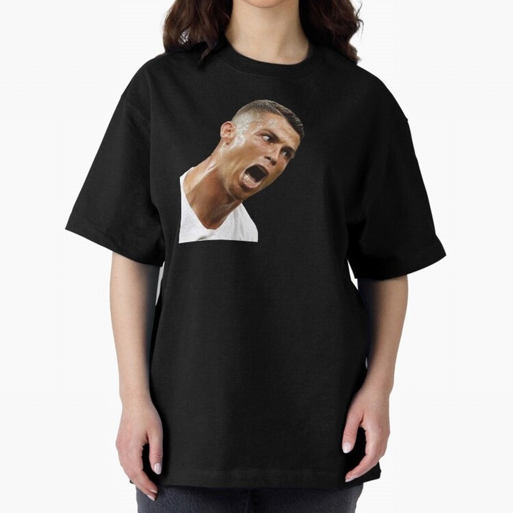 cristiano ronaldo siuuu meme Oversized T-Shirt Show Championship Spirit for the FIFA World Cup 2026 USA Canada Mexico Journey through Mbappe and Neymar Highlights, France Pride, Game Day Rituals, Football Legends, Country Pride and the Road to the