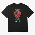 Cristiano Ronaldo Portugal Logo Oversized T-Shirt Bring Retro Soccer Energy to FIFA World Cup 2026 USA Canada Mexico Spirit, Driven by Spain and Netherlands, Haaland, Champion Mindset, Group Stage Buzz, Knockout Tension and Passionate Fan Culture;