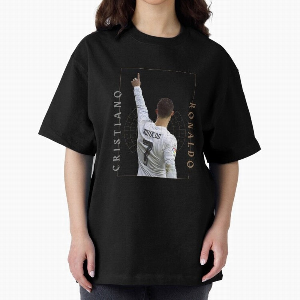 Cristiano Ronaldo CR7 Best Seller Oversized T-Shirt Step into Match Day Hype around FIFA World Cup 2026, CR7, Germany, Global Supporter Spirit, Legendary Goals, National Colors and Tournament Celebration; Perfect for People Who Love Argentina,