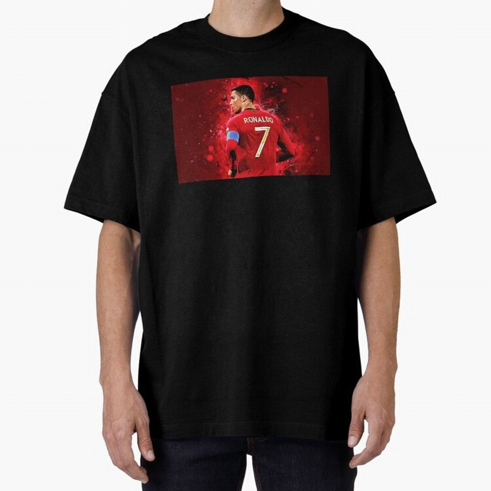 Cristiano Ronaldo Oversized T-Shirt Carry FIFA World Cup 2026 Connected to Messi, Neymar and Mbappe, Spain and Netherlands Energy, Retro Football Energy, Iconic Rivalries, Trophy Chase Drama and Stadium Atmosphere; Perfect for Supporters Who Want
