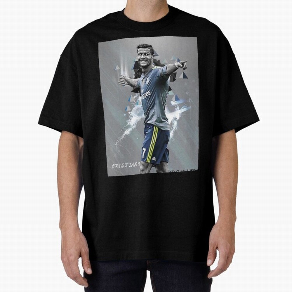 cristiano ronaldo Oversized T-Shirt Keep the Match Day Mood of Global Football Passion for FIFA World Cup 2026 Group Stage, Capturing Messi, Portugal, Spain and Germany, Goal Celebration Energy, Supporter Heritage, Football Icons and Worldwide