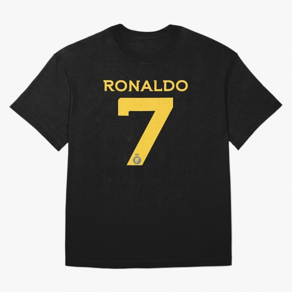 Ronaldo 7 Al-Nassr Football Club - Oversized T-Shirt Share Match Day Hype around FIFA World Cup 2026 Group Stage, Haaland and Mbappe, Germany, Football Festival Excitement, Trophy Ambitions, Country Rivalries and Star Player Buzz; Perfect for Fans,
