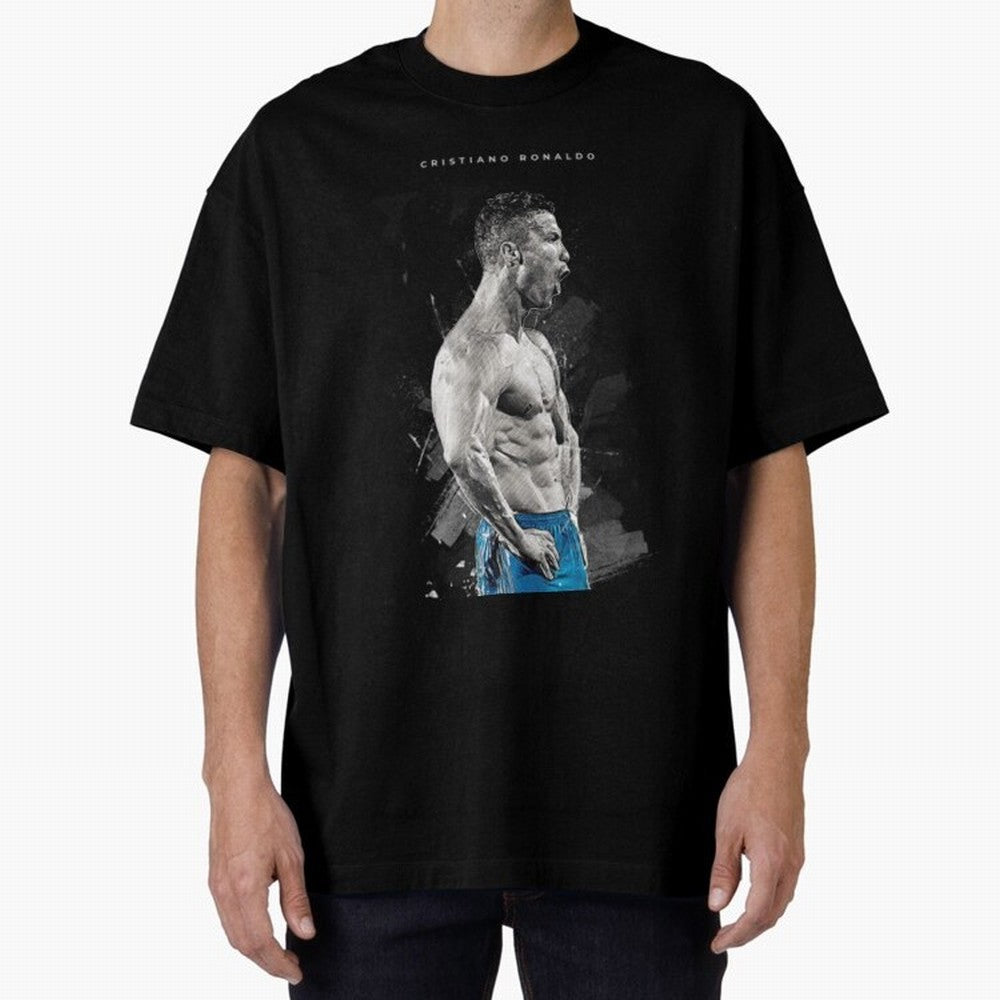 Cristiano Ronaldo Cristiano Ronaldo Oversized T-Shirt Keep Football History Alive during the FIFA World Cup 2026 Journey through Cristiano Ronaldo Highlights, Portugal, Spain and Germany Pride, Retro Football Energy, Iconic Rivalries, Trophy Chase