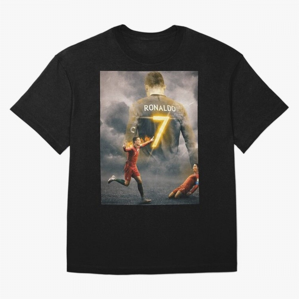 Aesthetic ronaldo poster Oversized T-Shirt Celebrate Unforgettable Nights in FIFA World Cup 2026 Group Stage for Fans of Neymar, Haaland and Cristiano Ronaldo and Spain, Bringing Football History, Final Match Energy, Crowd Noise and Once in a