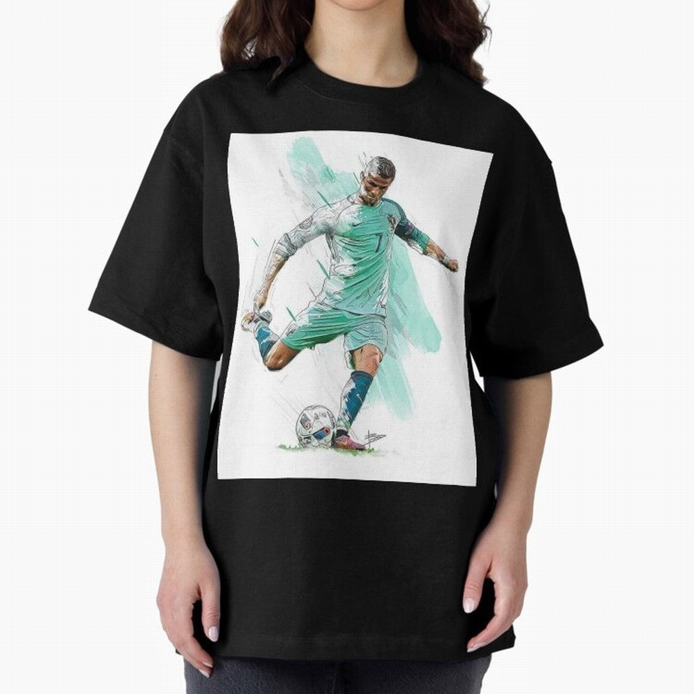 Cristiano ronaldo 7 Oversized T-Shirt Join the Global Buzz around Global Football Passion for FIFA World Cup 2026, Driven by Neymar, Haaland and Cristiano Ronaldo, England and Germany, Champion Mindset, Group Stage Buzz, Knockout Tension and