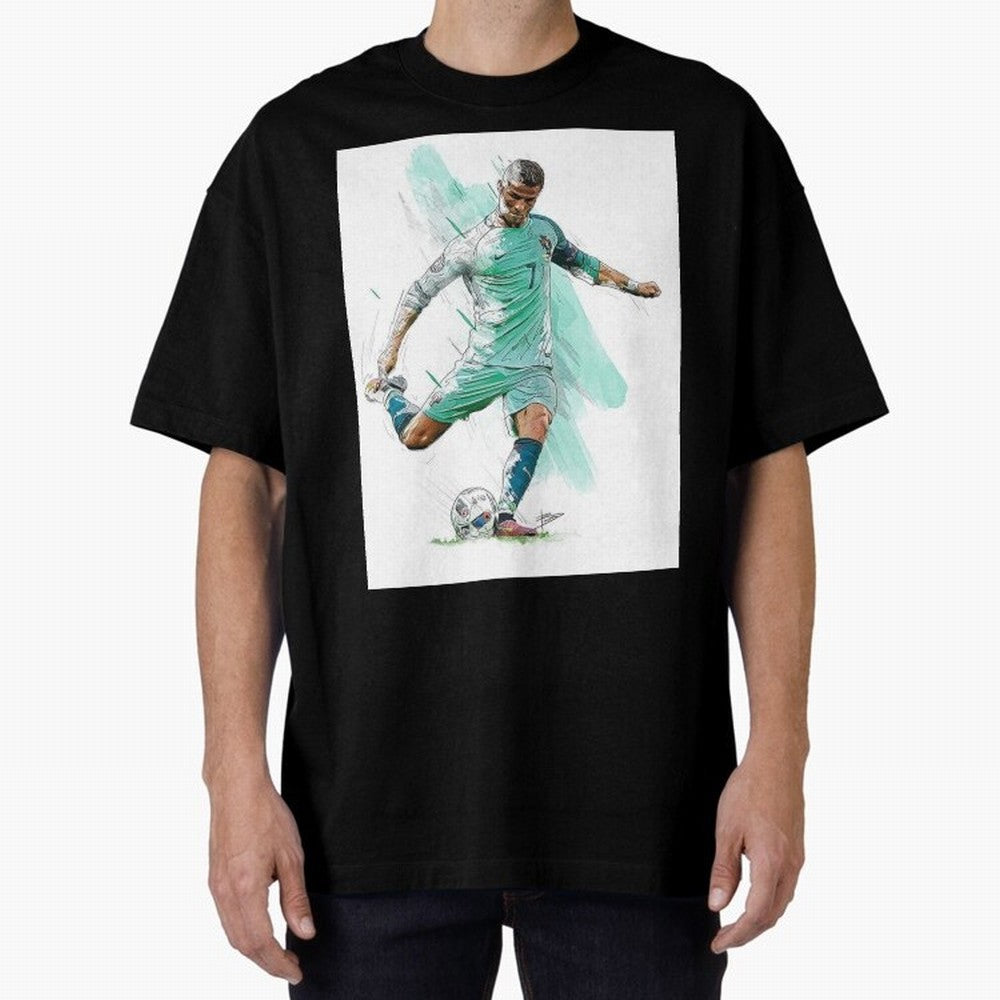 Cristiano ronaldo 7 Oversized T-Shirt Join the Global Buzz around Global Football Passion for FIFA World Cup 2026, Driven by Neymar, Haaland and Cristiano Ronaldo, England and Germany, Champion Mindset, Group Stage Buzz, Knockout Tension and