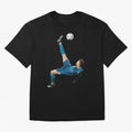 CRISTIANO RONALDO BICYCLE KICK Classic Oversized T-Shirt Represent the Passion of Global Football Passion for FIFA World Cup 2026 USA Canada Mexico, Connected to Messi, Neymar and Mbappe, Spain and Netherlands, Stadium Chants, National Pride,