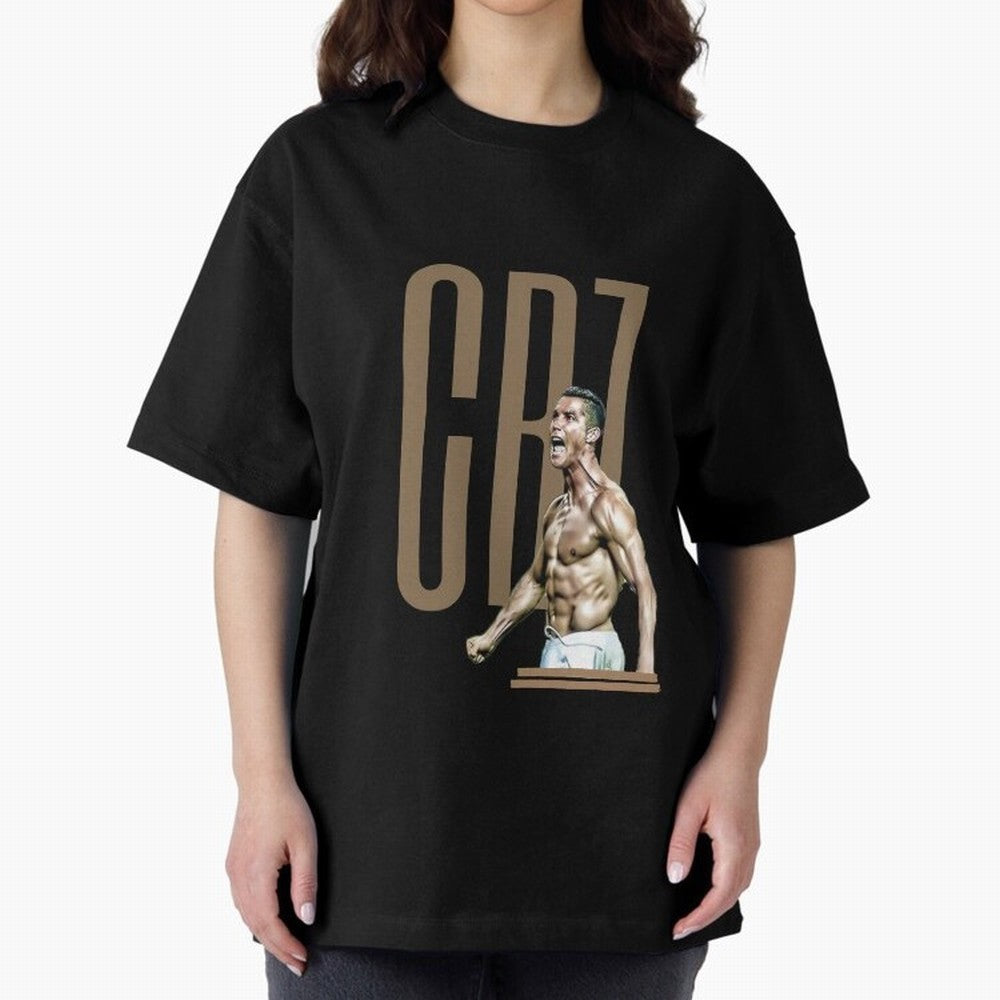 Best Seller - CR7 - Cristiano Ronaldo Merchandise Oversized T-Shirt Make Every Kick Count in FIFA World Cup 2026 Group Stage Filled with CR7 and Messi, Netherlands Energy, Football Festival Excitement, Trophy Ambitions, Country Rivalries and Star