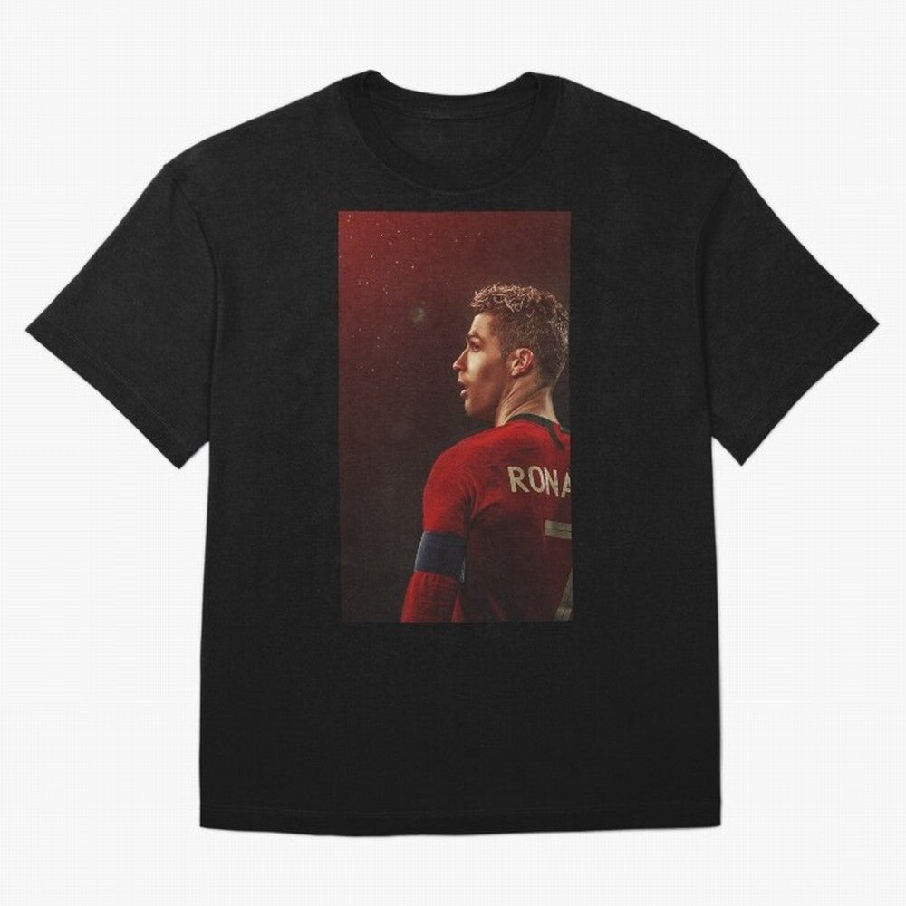 Art Ronaldo Wallpaper Oversized T-Shirt Enjoy the FIFA World Cup 2026 Group Stage Journey through Messi and Cristiano Ronaldo Highlights, Spain Pride, Fan Favorite Moments, National Team Passion, Big Match Drama and Soccer History; Created for