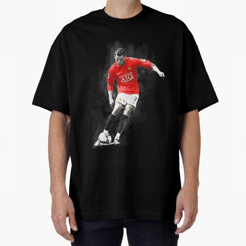Cristiano Ronaldo Cristiano Ronaldo Oversized T-Shirt Build Match Day Hype around FIFA World Cup 2026, Mbappe and Neymar, Spain, Game Day Rituals, Football Legends, Country Pride and the Road to the Final; Perfect for Supporters Who Want Bold