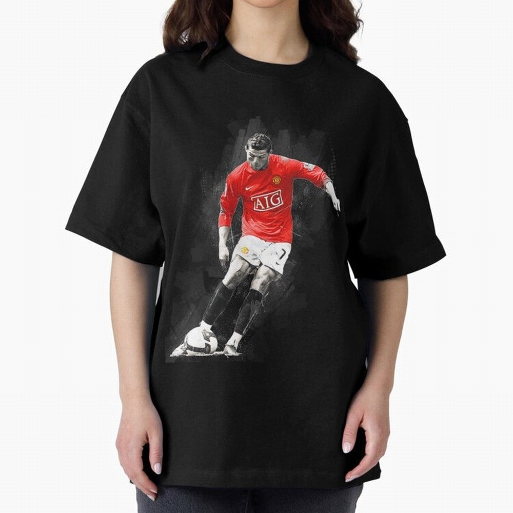 Cristiano Ronaldo Cristiano Ronaldo Oversized T-Shirt Build Match Day Hype around FIFA World Cup 2026, Mbappe and Neymar, Spain, Game Day Rituals, Football Legends, Country Pride and the Road to the Final; Perfect for Supporters Who Want Bold
