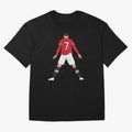 CR7 Man U | SIIIIIUUUUUUU (Celebration) Oversized T-Shirt Remember Iconic Moments from the FIFA World Cup 2026 USA Canada Mexico Journey through Neymar Highlights, Brazil, Portugal and Argentina Pride, Sports Nostalgia, International Competition,