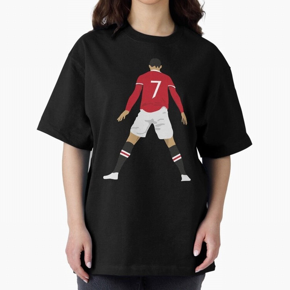 CR7 Man U | SIIIIIUUUUUUU (Celebration) Oversized T-Shirt Remember Iconic Moments from the FIFA World Cup 2026 USA Canada Mexico Journey through Neymar Highlights, Brazil, Portugal and Argentina Pride, Sports Nostalgia, International Competition,