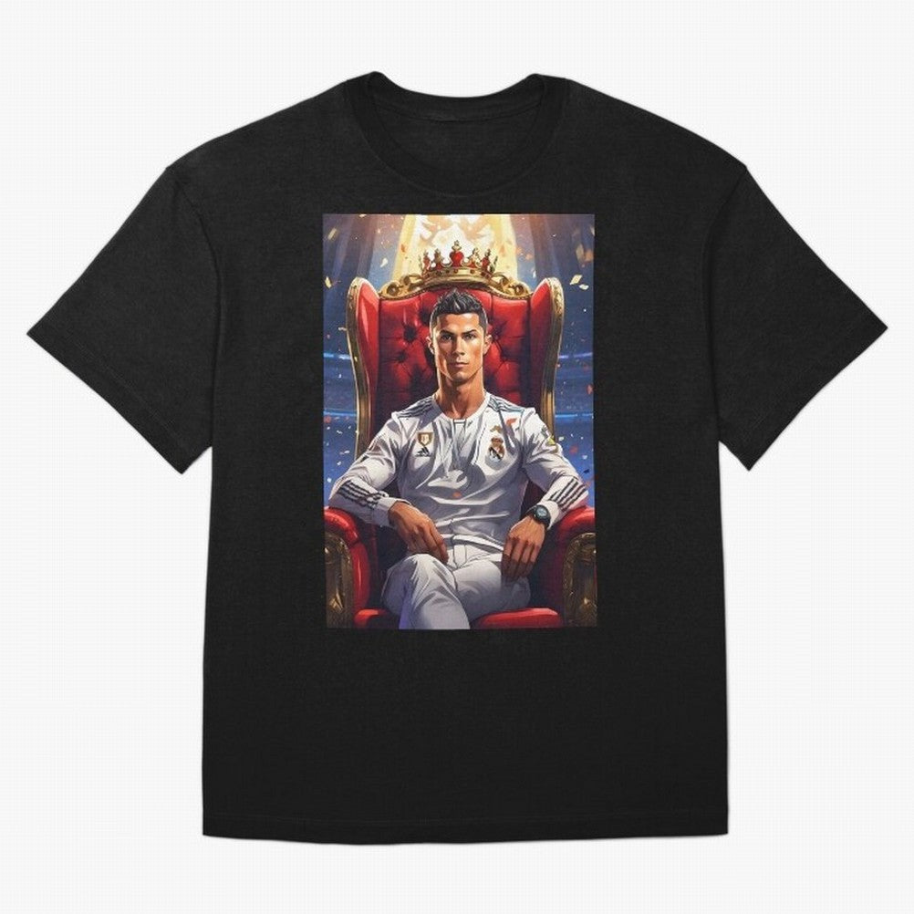 King Cristiano Ronaldo Oversized T-Shirt Upgrade FIFA World Cup 2026 USA Canada Mexico Inspired by Messi and Cristiano Ronaldo, Spain and Netherlands Energy, Global Supporter Spirit, Legendary Goals, National Colors and Tournament Celebration;