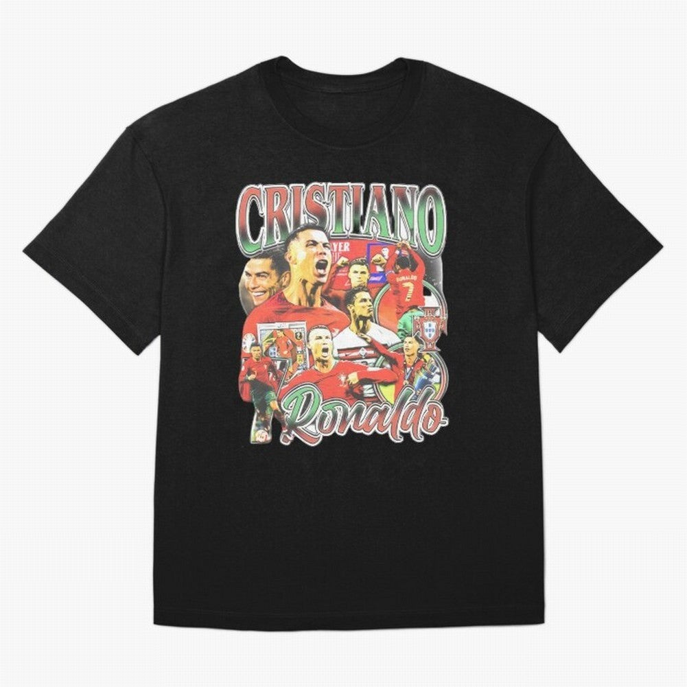 Cristiano Ronaldo Graphic Shirt Oversized T-Shirt Celebrate the Biggest Stage of Match Day Hype around FIFA World Cup 2026 Group Stage, Messi and Cristiano Ronaldo, Spain, Championship Spirit, Famous Goals, Roaring Crowds and International Football