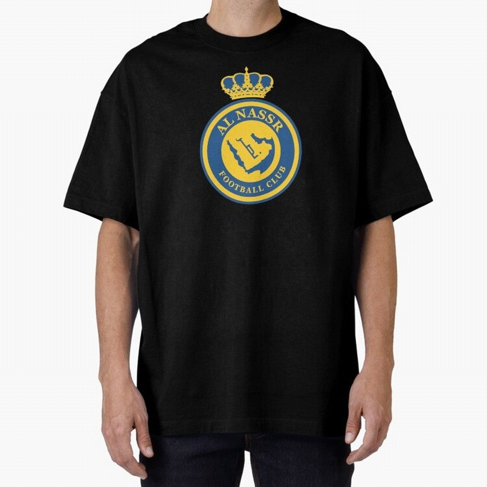 Al-Nassr Football Club - Oversized T-Shirt Experience Global Football Passion for FIFA World Cup 2026 USA Canada Mexico, Made for CR7, Brazil, Portugal and Argentina, Soccer Culture, Superstar Moments, National Team Dreams and Competitive Fire;