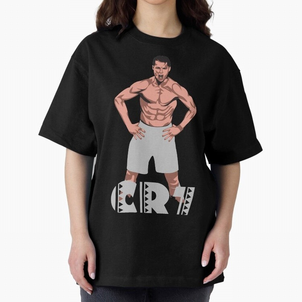 BEST - Cristiano Ronaldo Oversized T-Shirt Celebrate National Team Dreams in the FIFA World Cup 2026 USA Canada Mexico Journey through Neymar Highlights, Spain Pride, Sports Nostalgia, International Competition, Famous Players and Unforgettable