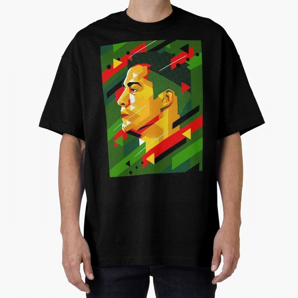 Cristiano Ronaldo Oversized T-Shirt Feel the Trophy Chase of Global Football Passion for FIFA World Cup 2026 USA Canada Mexico, Driven by Cristiano Ronaldo, England and Germany, Supporter Pride, Iconic Celebrations, Legendary Names and Global Match