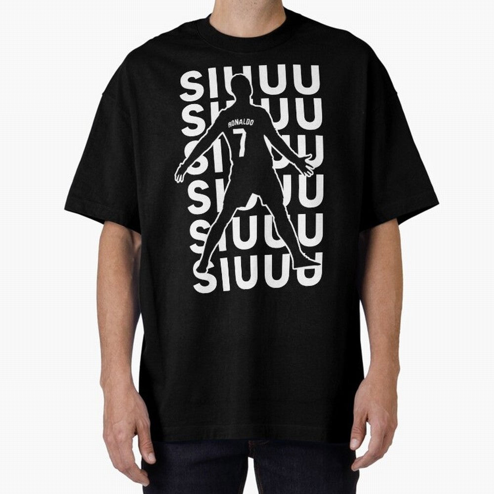 siuuu ronaldo Cristiano CR7 memes MUFC Oversized T-Shirt Remember Iconic Moments from Match Day Hype around FIFA World Cup 2026 USA Canada Mexico, Cristiano Ronaldo, Haaland and CR7, England and Germany, Worldwide Fan Energy, Dramatic Goals,