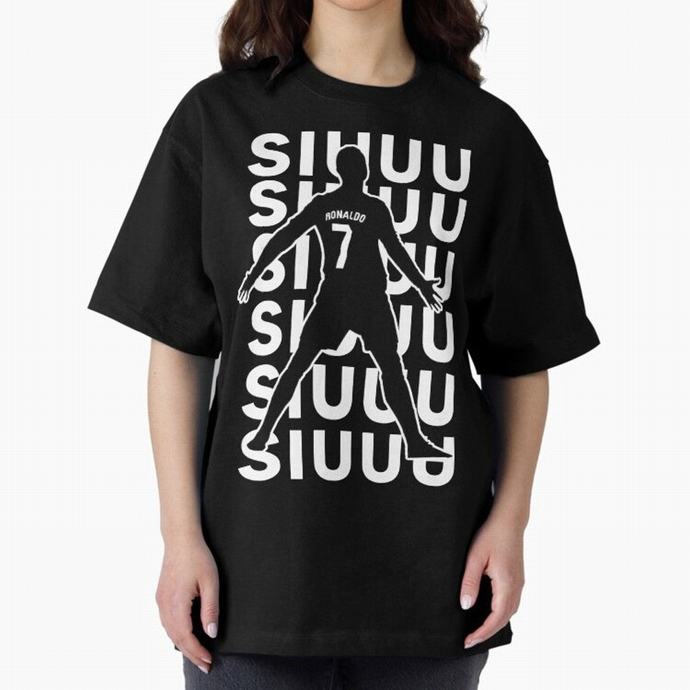 siuuu ronaldo Cristiano CR7 memes MUFC Oversized T-Shirt Remember Iconic Moments from Match Day Hype around FIFA World Cup 2026 USA Canada Mexico, Cristiano Ronaldo, Haaland and CR7, England and Germany, Worldwide Fan Energy, Dramatic Goals,