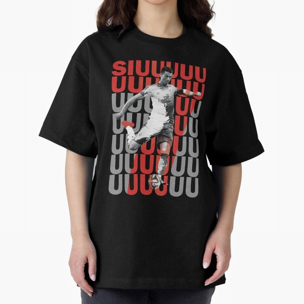 Siuuuuuu Cristiano Ronaldo Oversized T-Shirt Make Your Look Match the FIFA World Cup 2026 Group Stage Journey through Messi, CR7 and Mbappe Highlights, France Pride, Football History, Final Match Energy, Crowd Noise and Once in a Lifetime Moments;