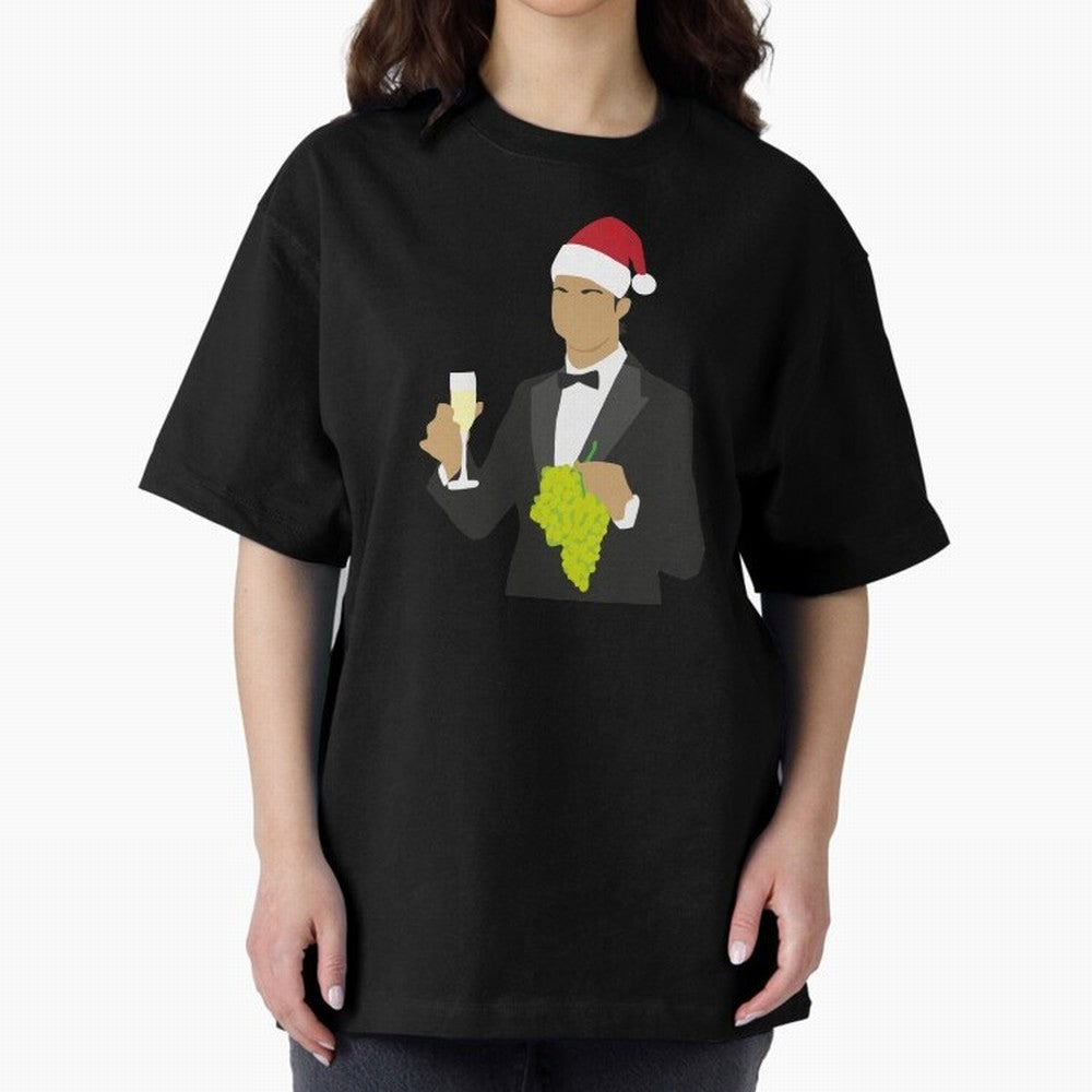 Cristiano Ronaldo enjoing Christmas Oversized T-Shirt Represent the Passion of the FIFA World Cup 2026 Group Stage Journey through CR7 and Messi Highlights, Brazil Pride, Worldwide Fan Energy, Dramatic Goals, Stadium Lights and Championship