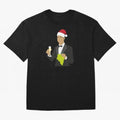 Cristiano Ronaldo enjoing Christmas Oversized T-Shirt Represent the Passion of the FIFA World Cup 2026 Group Stage Journey through CR7 and Messi Highlights, Brazil Pride, Worldwide Fan Energy, Dramatic Goals, Stadium Lights and Championship