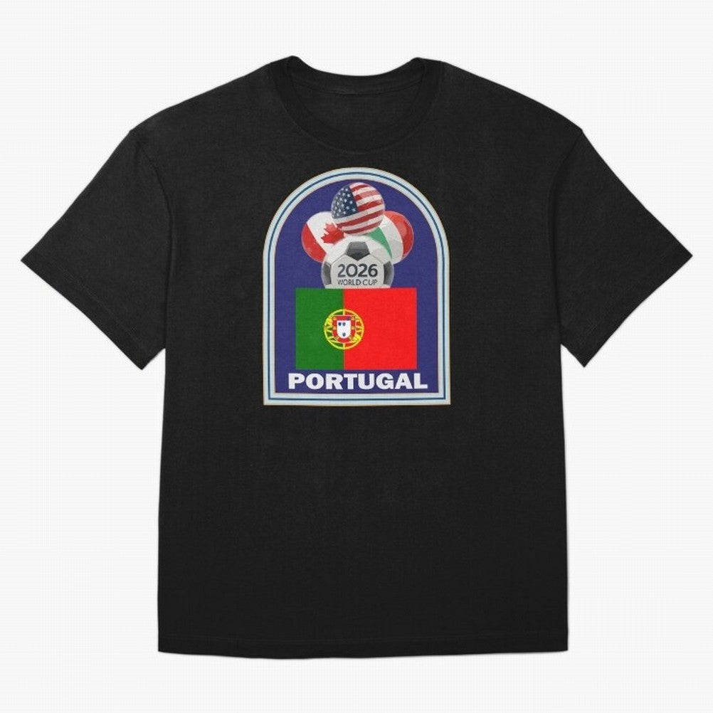 Portugal 2026 Soccer T-shirt Oversized T-Shirt Bring Supporter Culture to FIFA World Cup 2026 Group Stage for Fans of Haaland and Mbappe and England, Bringing Fan Favorite Moments, National Team Passion, Big Match Drama and Soccer History; Made for