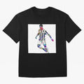 Cristiano Ronaldo art design. Cristiano Ronaldo sketch art Oversized T-Shirt Celebrate the Magic of Global Football Passion for FIFA World Cup 2026 Group Stage, Centered on Neymar, Netherlands, Game Day Rituals, Football Legends, Country Pride and