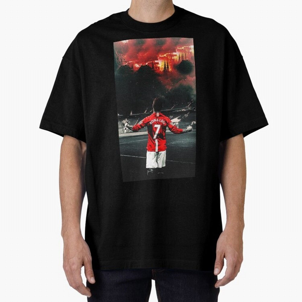 cristiano ronaldo manchester Oversized T-Shirt Showcase FIFA World Cup 2026 Capturing Cristiano Ronaldo, Haaland and CR7, Portugal Energy, Champion Mindset, Group Stage Buzz, Knockout Tension and Passionate Fan Culture; Great for Watch Parties,